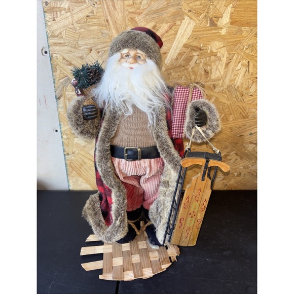 Vintage Santa Holding A Slay - Picture 2 of 5